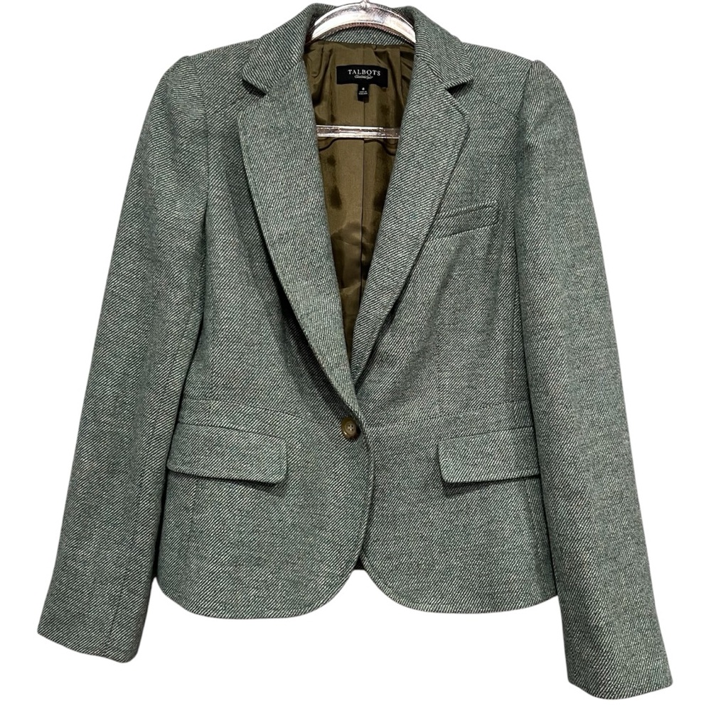 Talbots women wool blend blazer size 8